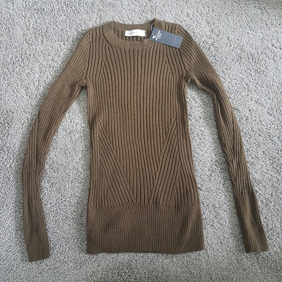 Abercrombie & Fitch Sweaters - A&F waist slimming sweater (forest green)